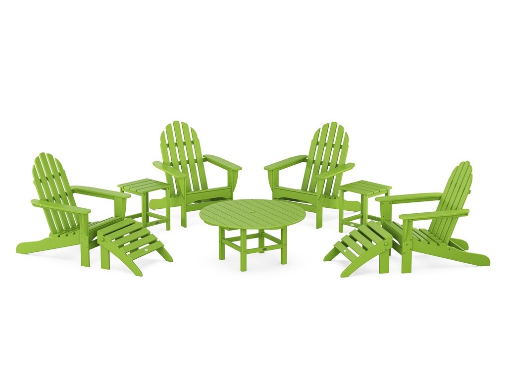 Classic Adirondack Chair 9-Piece Conversation Set Photo