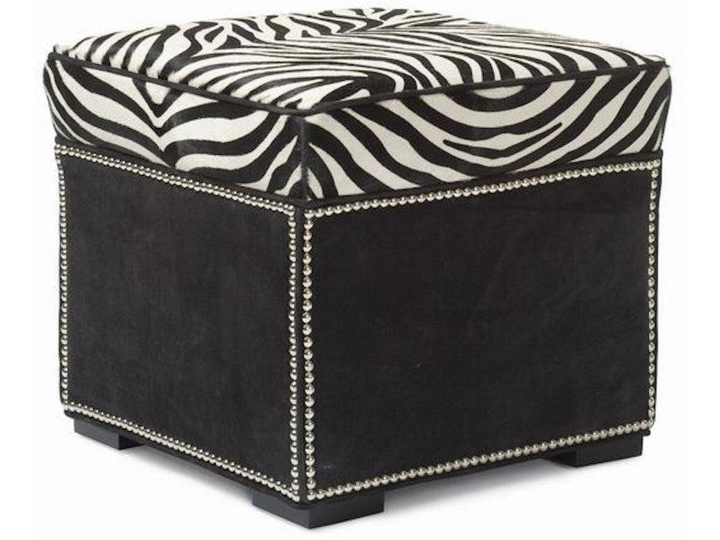 Abbey Ottoman With Border - Retreat Home Furniture