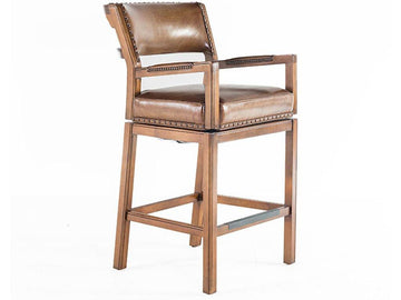 Steele Farm Bar Stool With Arms - Swivel