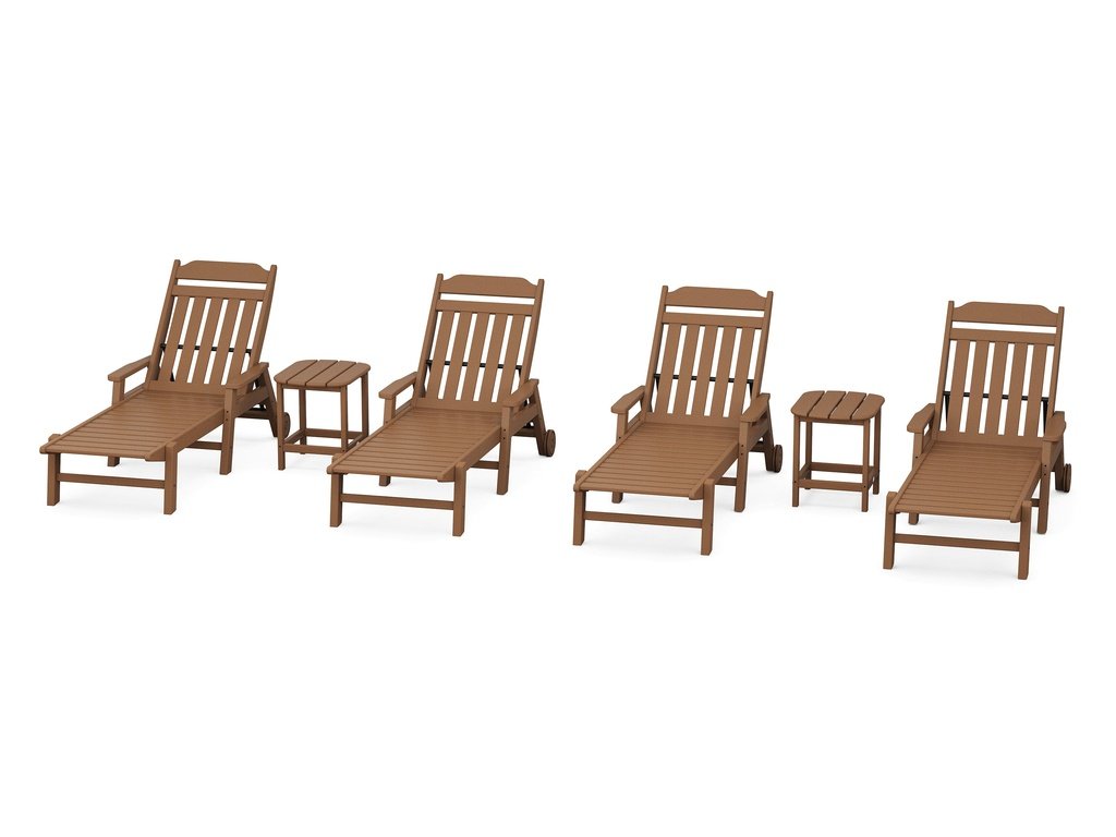 Country Living 6-Piece Chaise Set with Arms and Wheels Photo