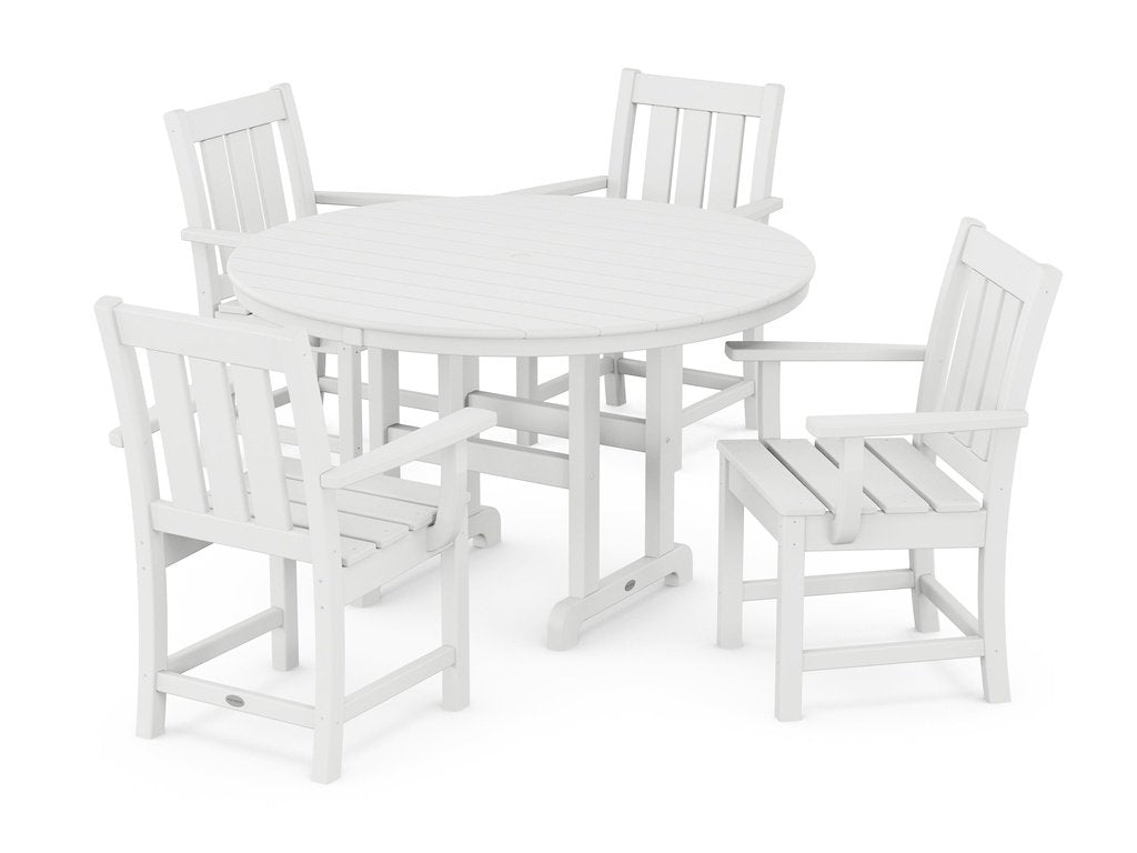 Oxford 5-Piece Round Farmhouse Dining Set Photo