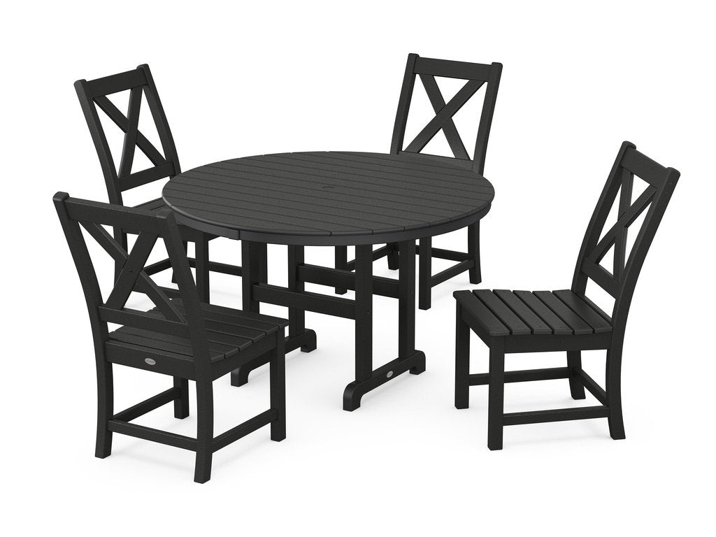 Braxton Side Chair 5-Piece Round Dining Set Photo