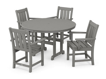 Oxford 5-Piece Round Farmhouse Dining Set Photo