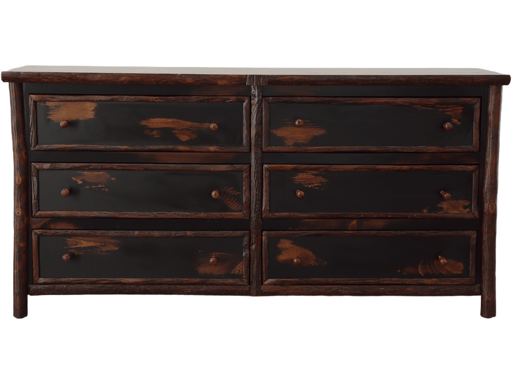 Two tone hickory dresser