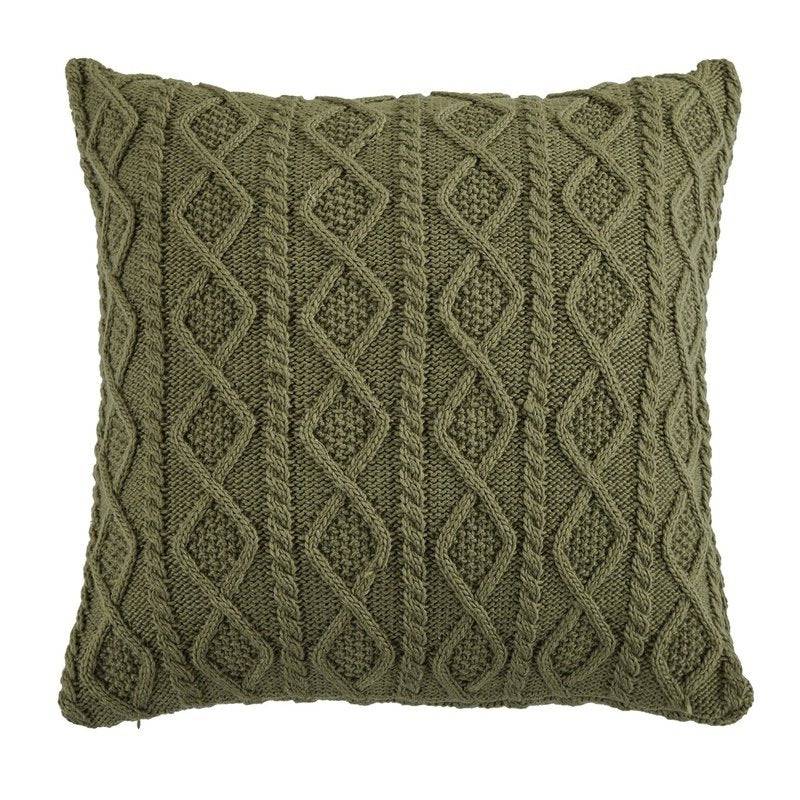 Cable Knit Throw Pillow