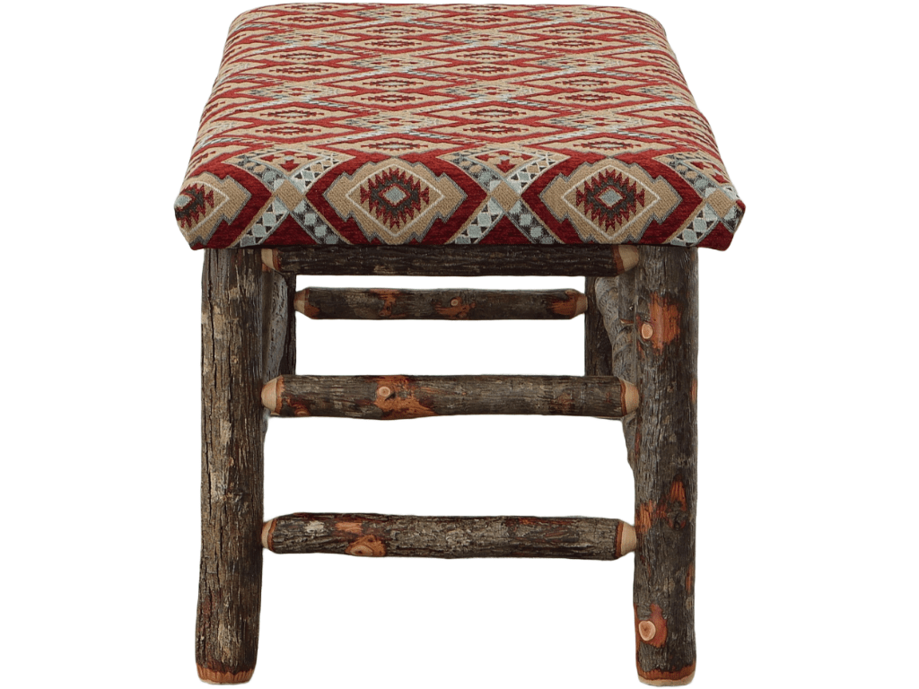 Hickory Bench with Upholstered Seat - Retreat Home Furniture