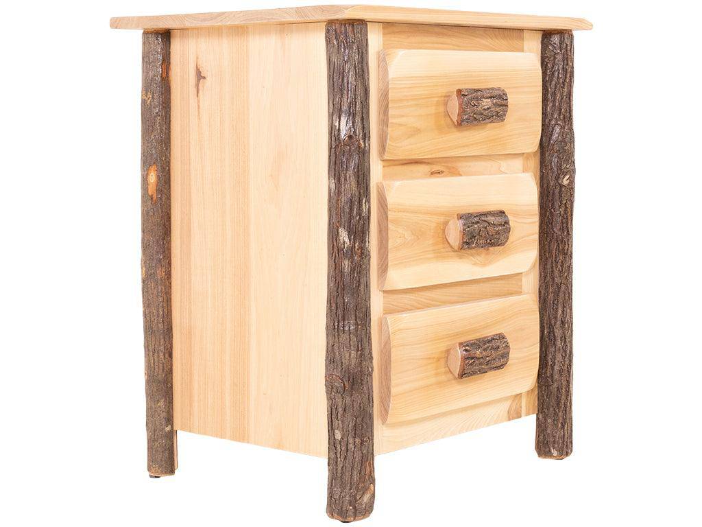 Hickory 3 Drawer Nightstand - Retreat Home Furniture