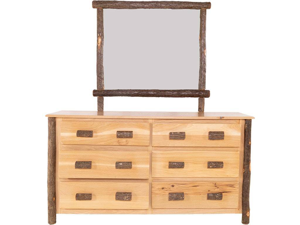 Hickory 6-Drawer Dresser