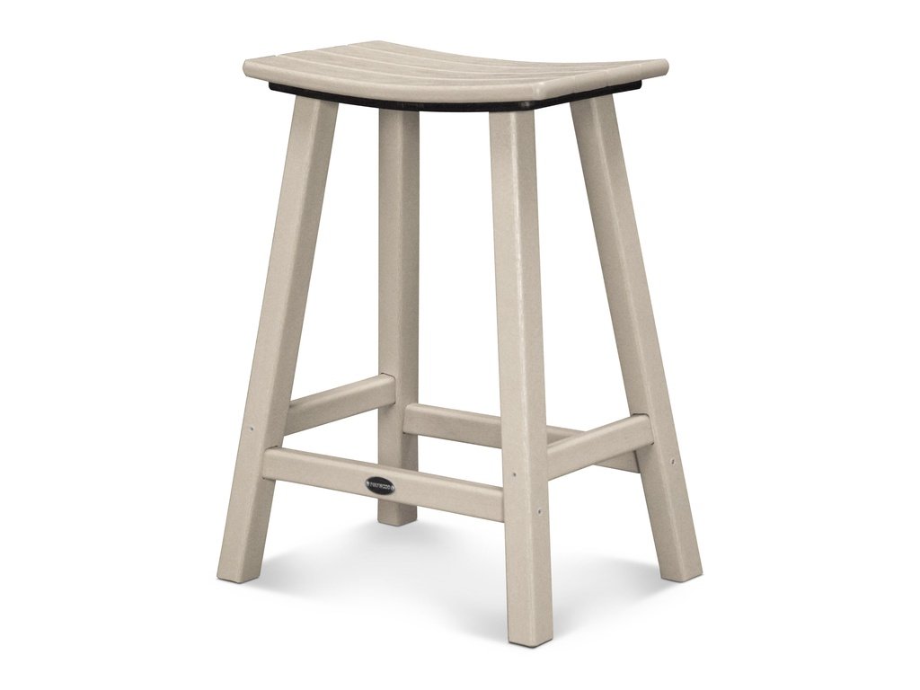 Traditional 24" Saddle Counter Stool Photo