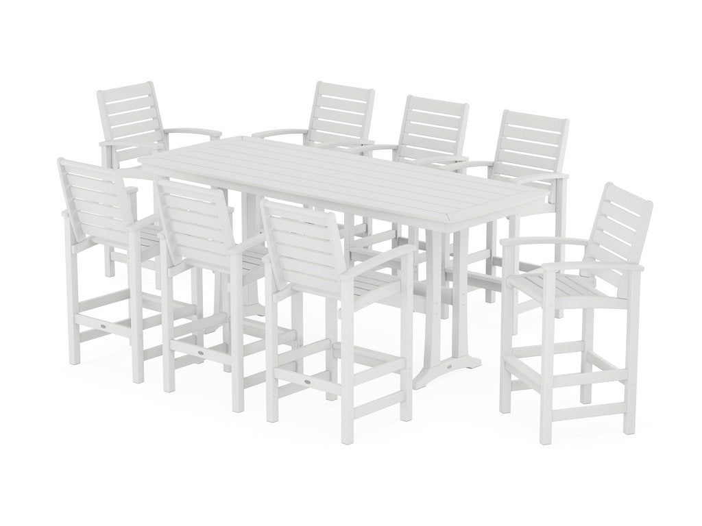 Signature 9-Piece Bar Set with Trestle Legs Photo