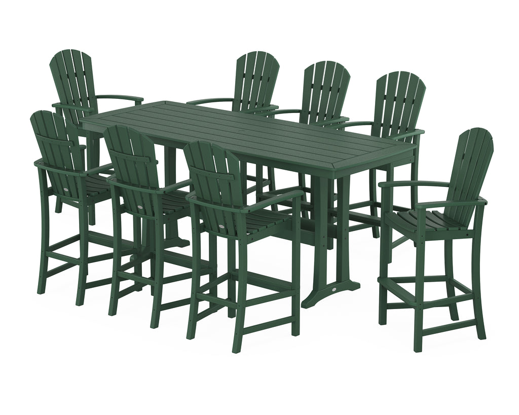 Palm Coast 9-Piece Bar Set with Trestle Legs Photo