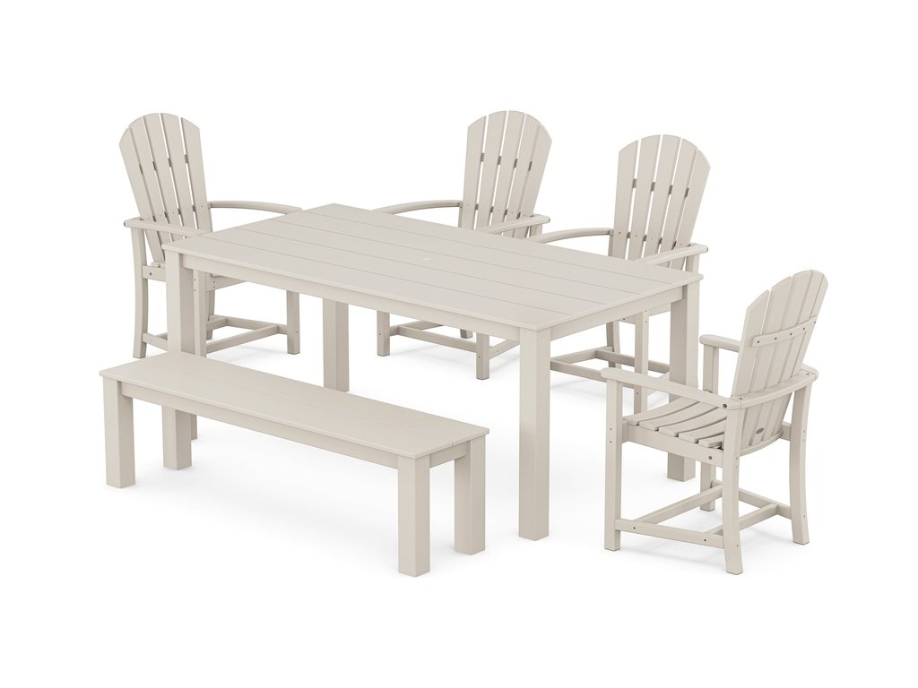 Palm Coast 6-Piece Parsons Dining Set with Bench Photo