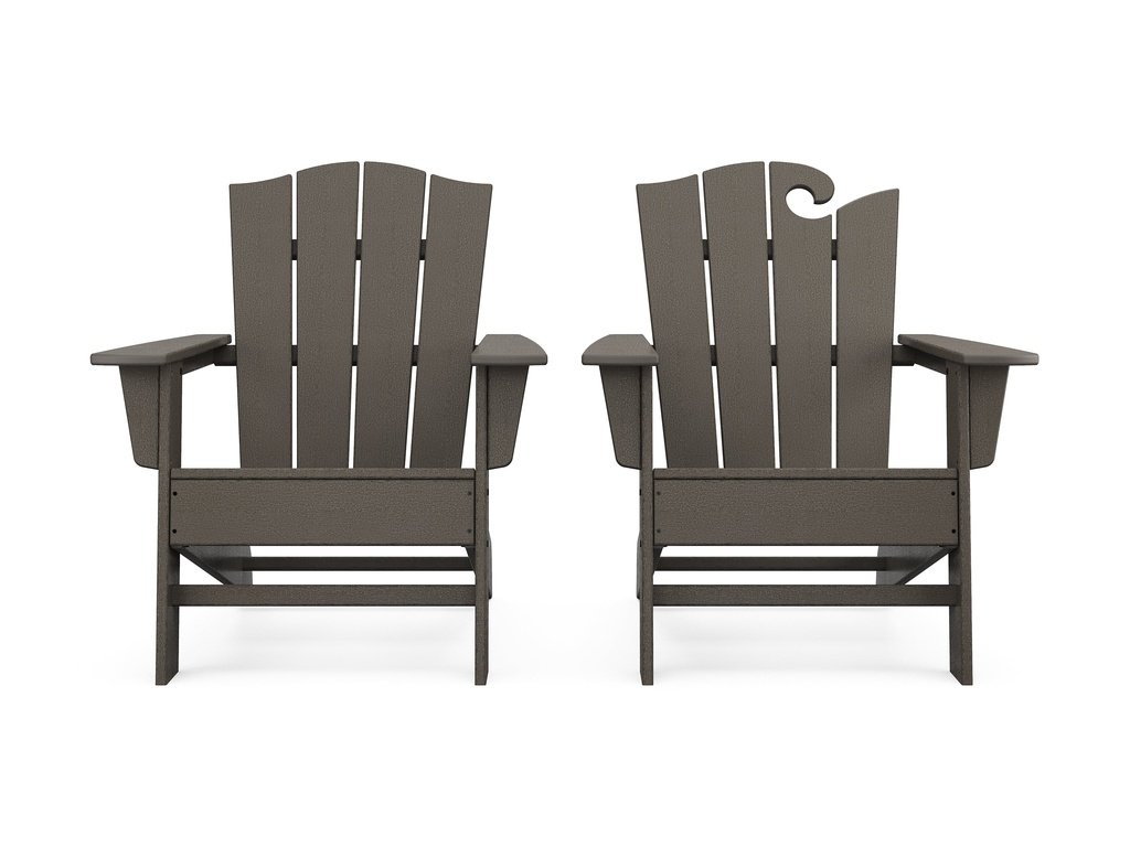 Wave 2-Piece Adirondack Chair Set with The Crest Chair Photo