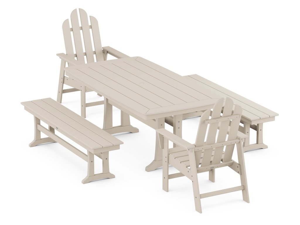 Long Island 5-Piece Dining Set with Trestle Legs Photo