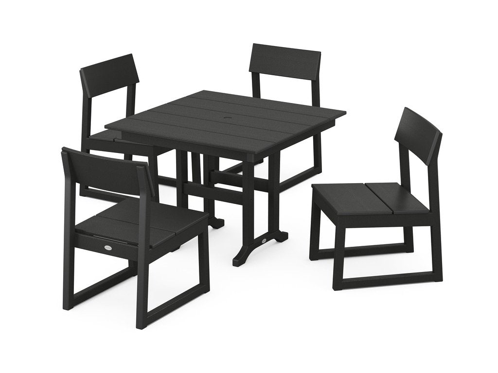 EDGE Side Chair 5-Piece Farmhouse Dining Set Photo