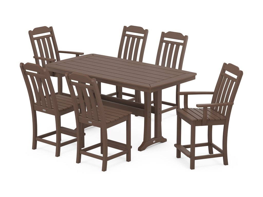 Country Living 7-Piece Counter Set with Trestle Legs Photo