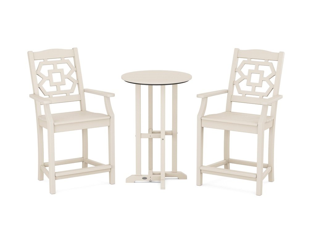 Chinoiserie 3-Piece Farmhouse Counter Set Photo