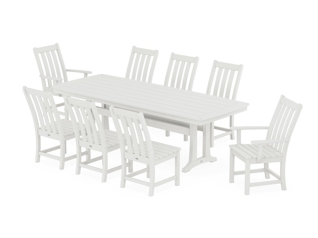 Vineyard 9-Piece Dining Set with Trestle Legs Photo