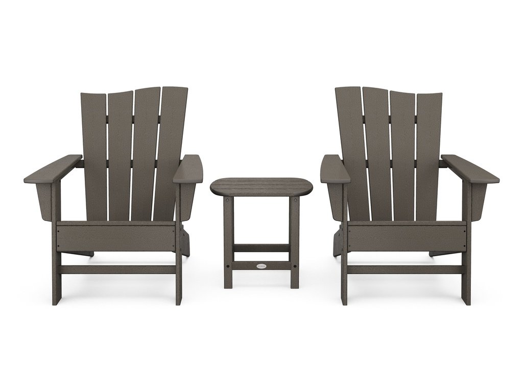 Wave 3-Piece Adirondack Chair Set Photo