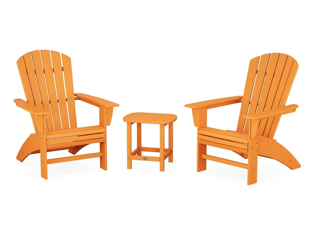 Nautical 3-Piece Curveback Adirondack Set Photo