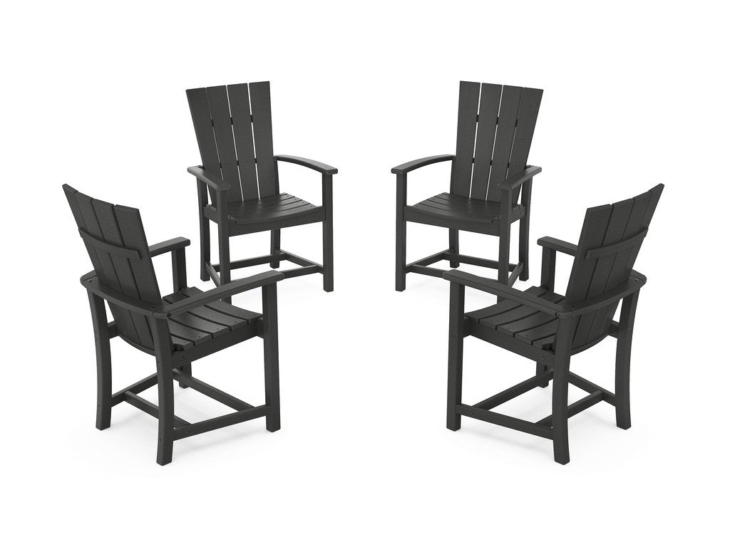 Quattro 4-Piece Upright Adirondack Conversation Set Photo