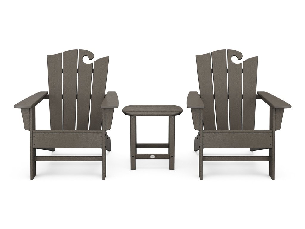 Wave 3-Piece Adirondack Set with The Ocean Chair Photo