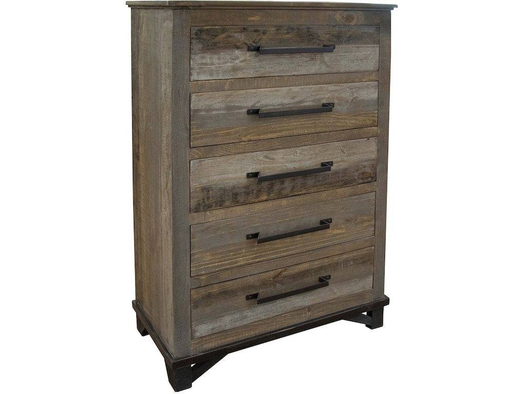 Loft Brown 5 Drawer Chest