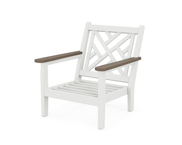 Chippendale Deep Seating Chair | Natural Finish - Retreat Home Furniture