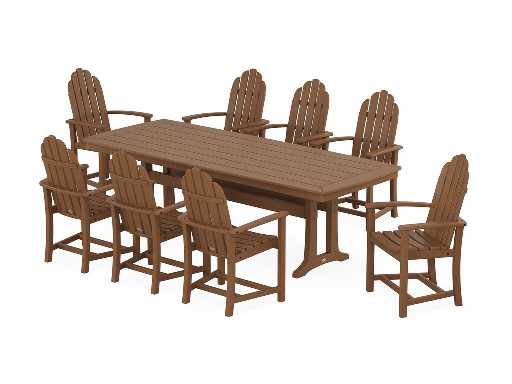 Classic Adirondack 9-Piece Dining Set with Trestle Legs Photo