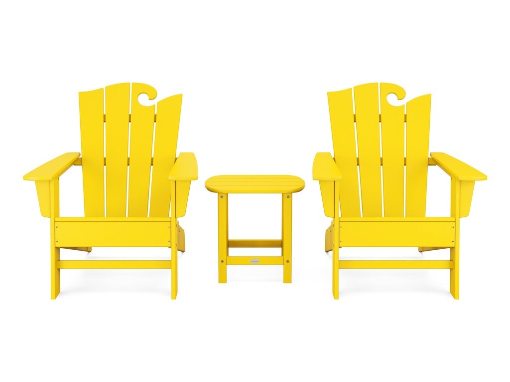 Wave 3-Piece Adirondack Set with The Ocean Chair Photo