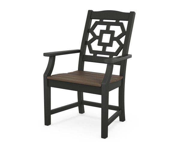 Chinoiserie Dining Arm Chair | Natural Finish - Retreat Home Furniture