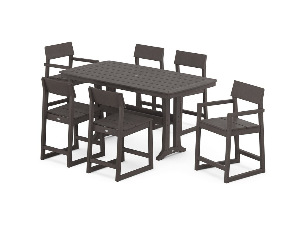 EDGE 7-Piece Counter Set with Trestle Legs Photo