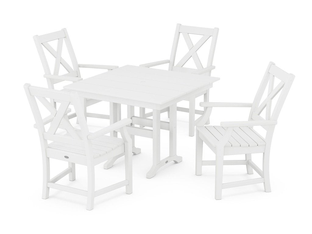 Braxton 5-Piece Farmhouse Dining Set Photo