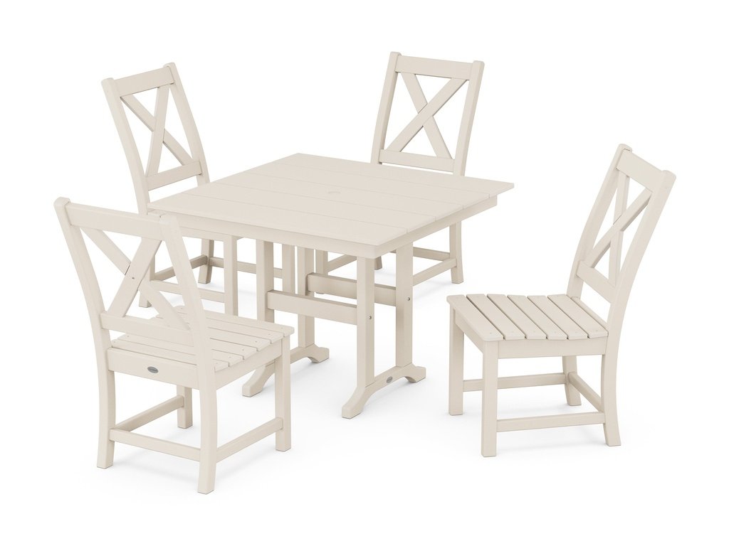 Braxton Side Chair 5-Piece Farmhouse Dining Set Photo