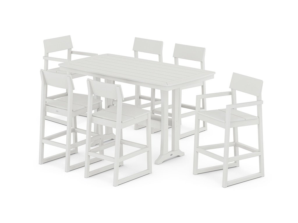 EDGE 7-Piece Bar Set with Trestle Legs Photo