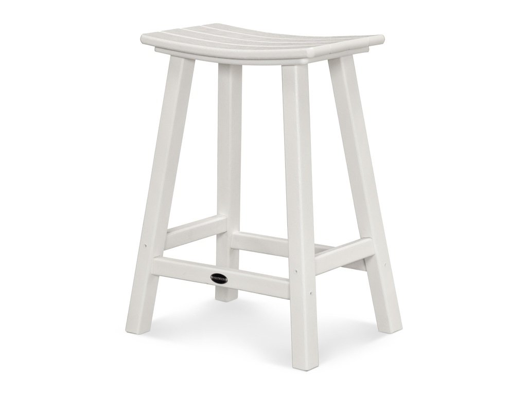 Traditional 24" Saddle Counter Stool Photo