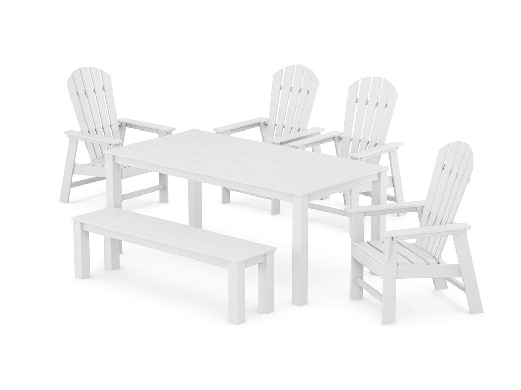 South Beach 6-Piece Parsons Dining Set with Bench Photo