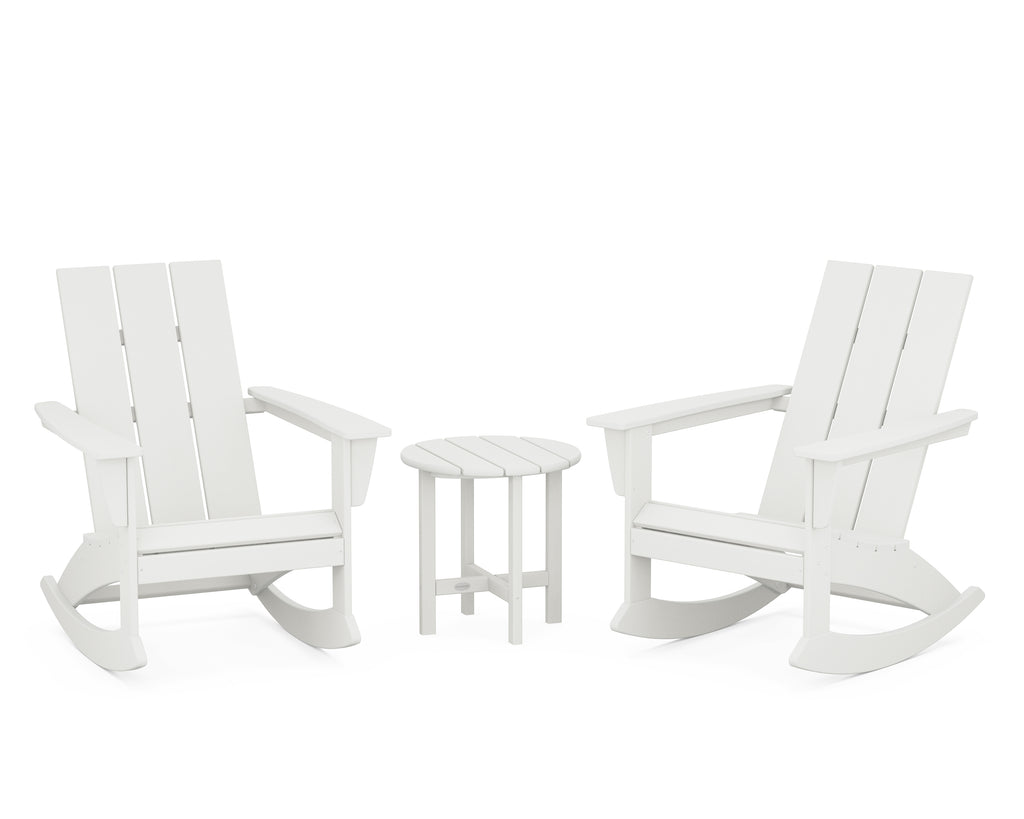 Modern 3-Piece Adirondack Rocking Chair Set Photo