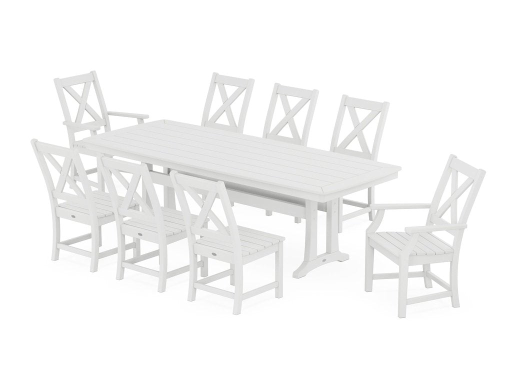 Braxton 9-Piece Dining Set with Trestle Legs Photo