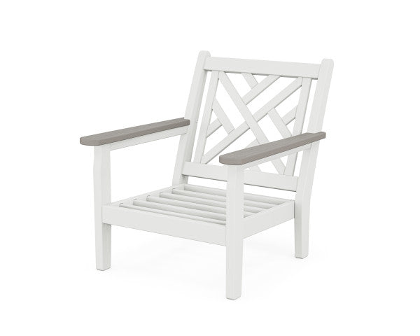 Chippendale Deep Seating Chair | Natural Finish - Retreat Home Furniture