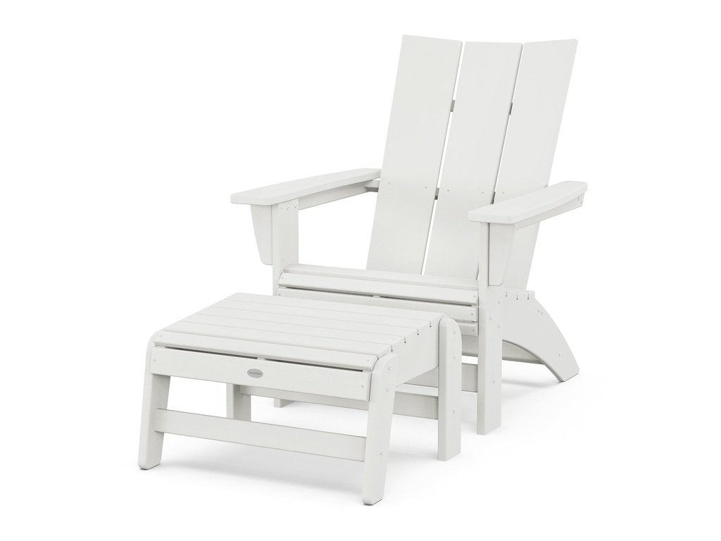 Modern Grand Adirondack Chair with Ottoman Photo