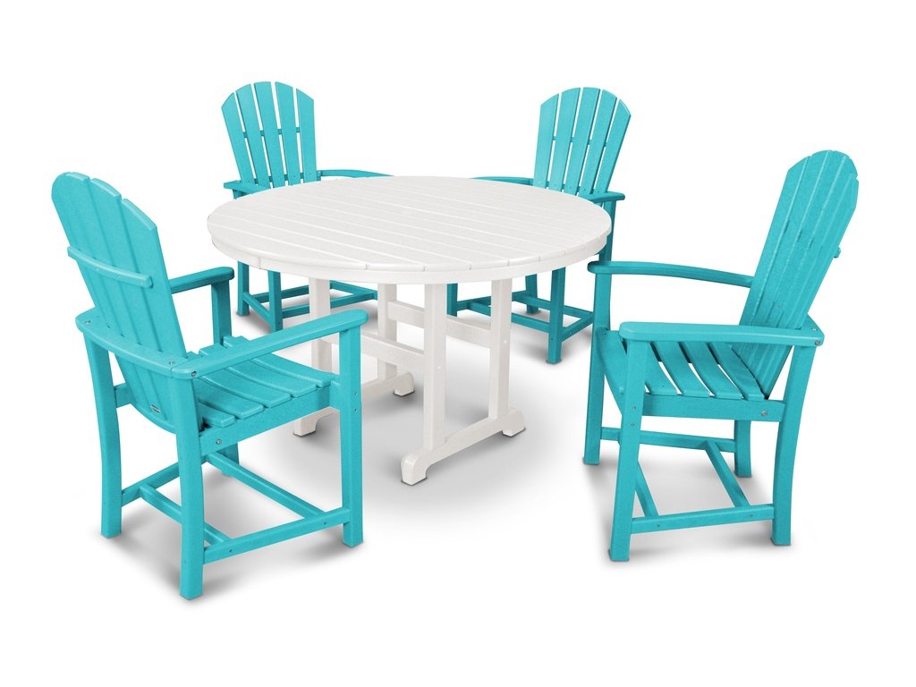 Palm Coast 5-Piece Round Farmhouse Dining Set Photo