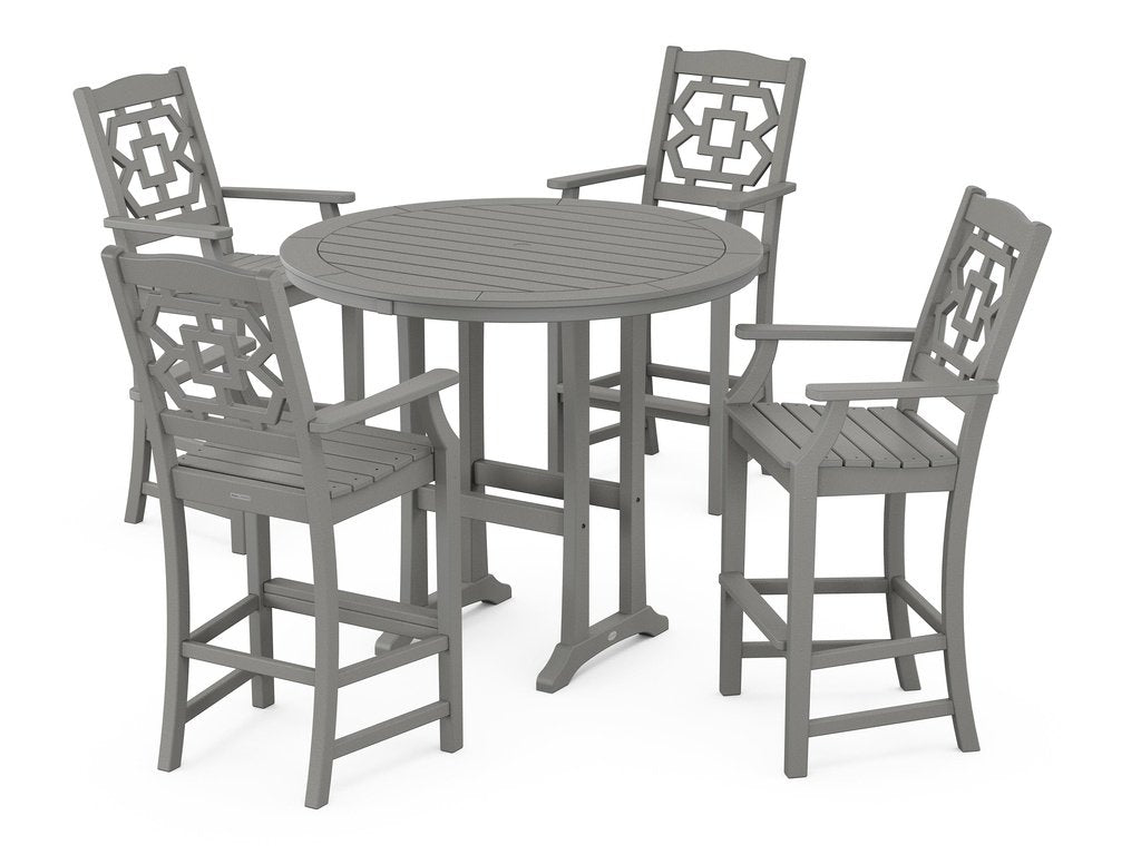 Chinoiserie 5-Piece Round Bar Set Photo