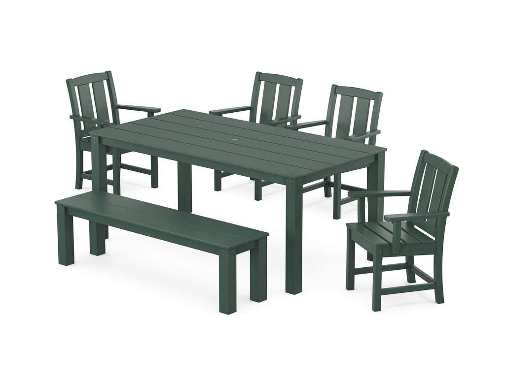 Mission 6-Piece Parsons Dining Set with Bench Photo