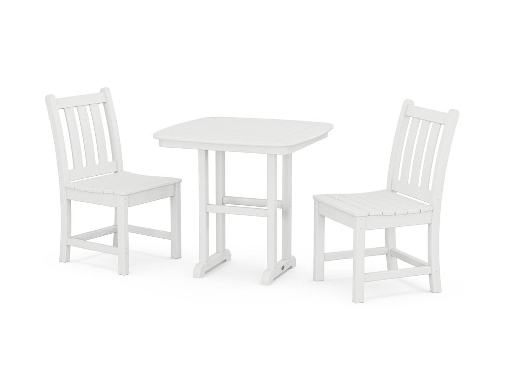 Traditional Garden Side Chair 3-Piece Dining Set Photo