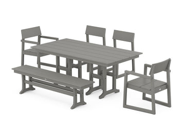 EDGE 6-Piece Farmhouse Dining Set Photo