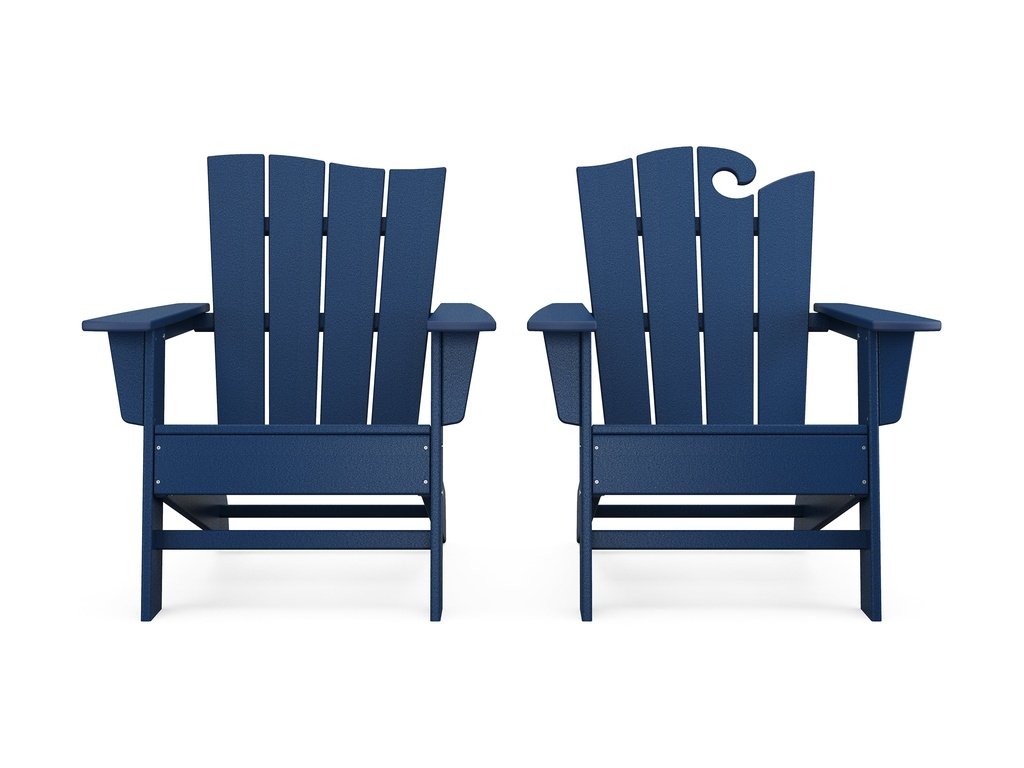 Wave 2-Piece Adirondack Set with The Wave Chair Left Photo