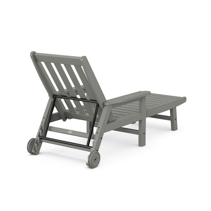 Vineyard Chaise with Arms and Wheels - Retreat Home Furniture