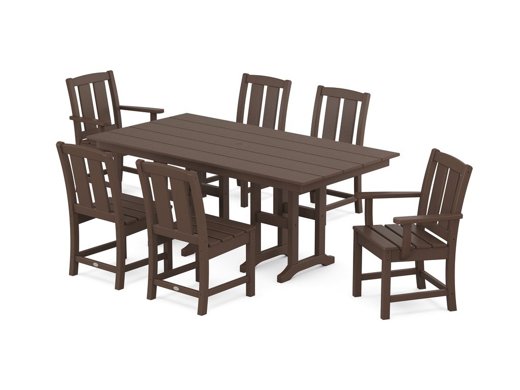 Mission 7-Piece Farmhouse Dining Set Photo