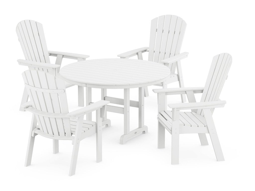 Nautical Adirondack 5-Piece Round Farmhouse Dining Set Photo